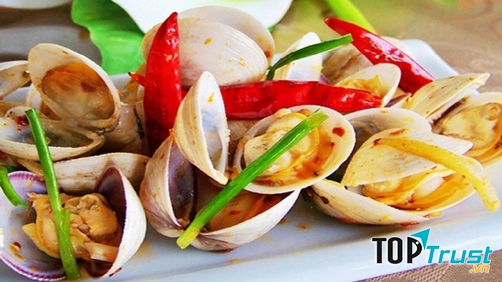 Ngao xào sả ớt