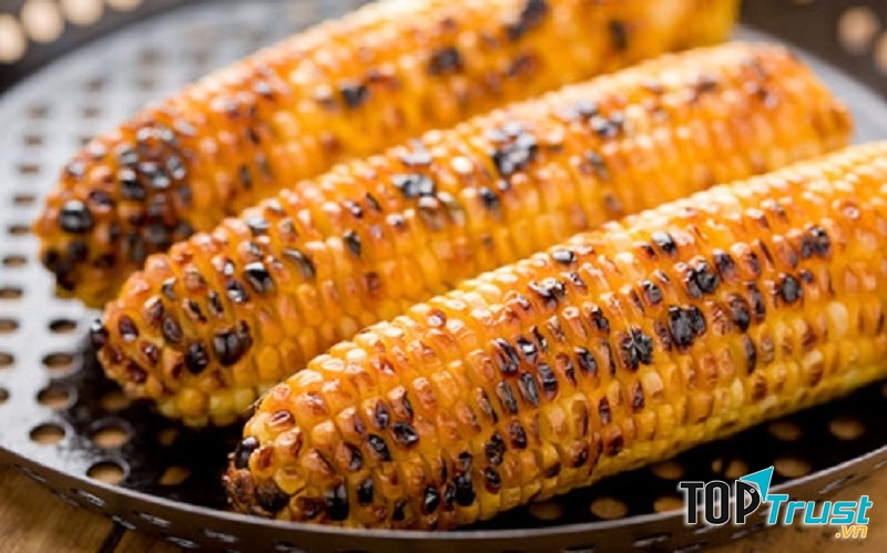 Ngô phết mật ong nướng