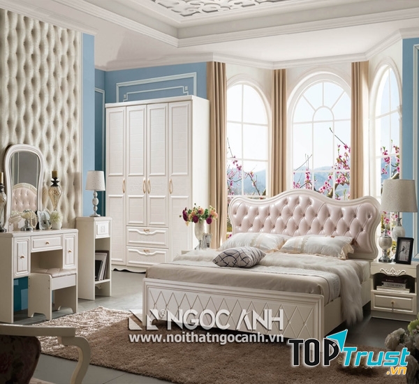 Một mẫu phòng ngủ được thiết kế và lắp đặt bởi Ngọc Anh.