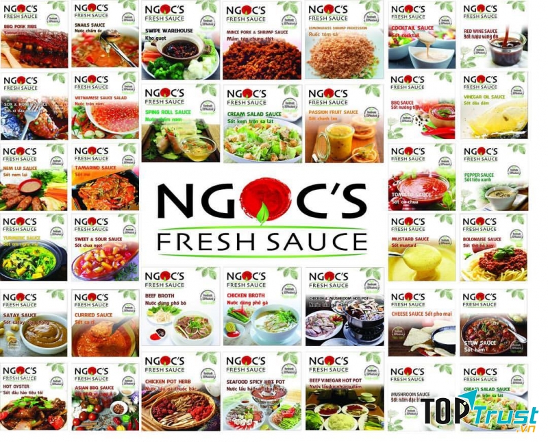 Thực đơn phong phú nhà Ngoc’s Freshsauce