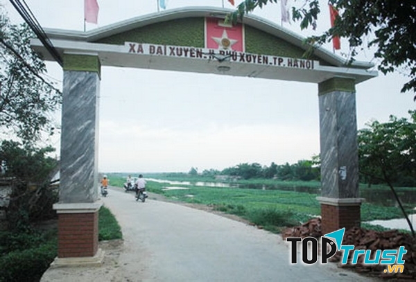 Đường vào xã Đại Xuyên - nơi có làng Đa Chất có ngôn ngữ cổ