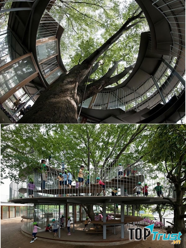 Bên trong và bên ngoài công trình