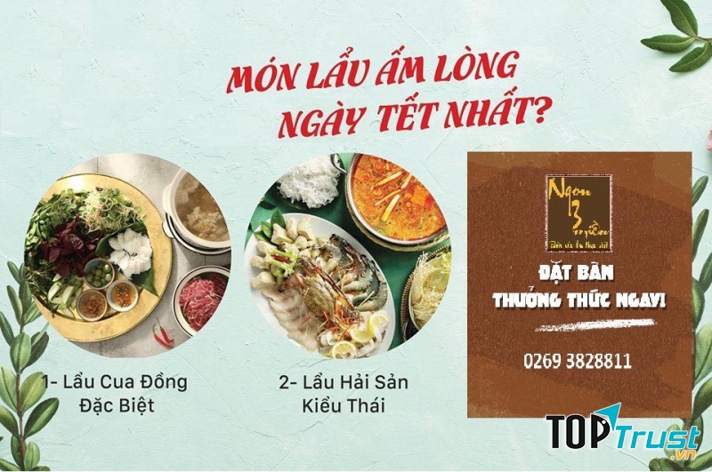 Lẩu cua đồng & lẩu hải sản