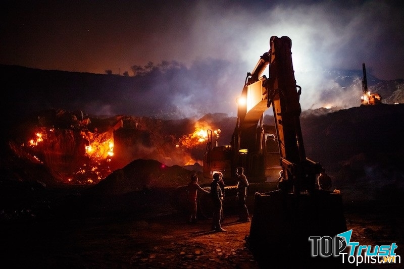 Ngọn lửa ở cánh đồng than Jharia