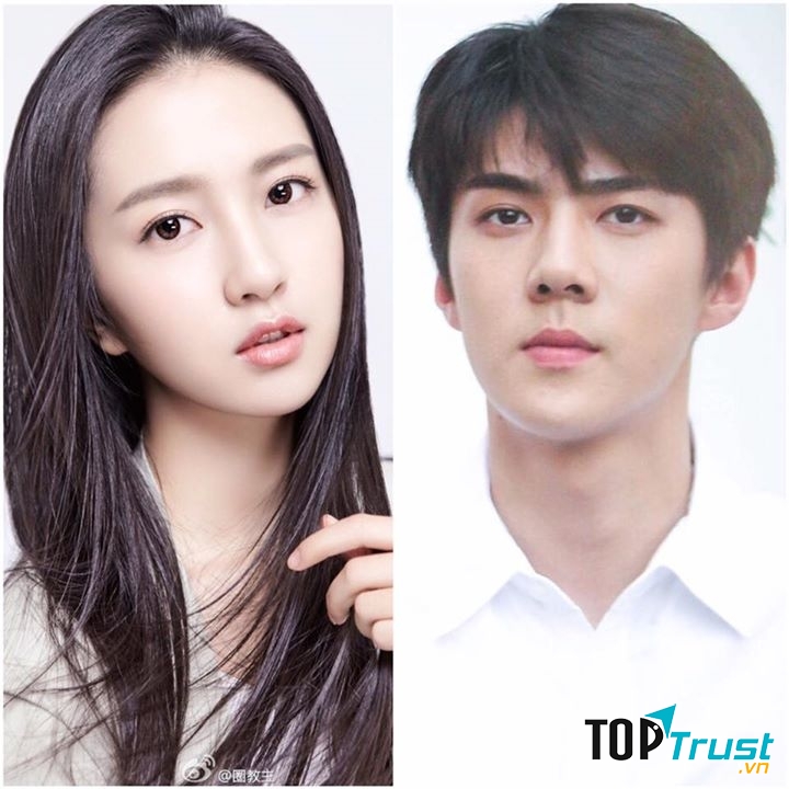 Sehun (EXO- ảnh phải) sẽ thủ vai nam chính trong phim My dear Archimedes và nữ diễn viên Hứa Linh Nguyệt (trái) có thể sẽ thủ vai Chân Ái trong phim