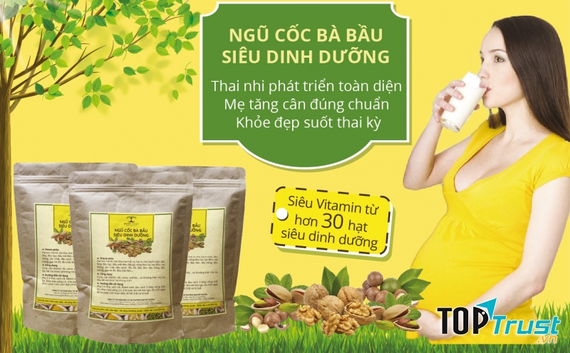 Bà bầu nên uống ngũ cốc để bổ sung dinh dưỡng cho cơ thể