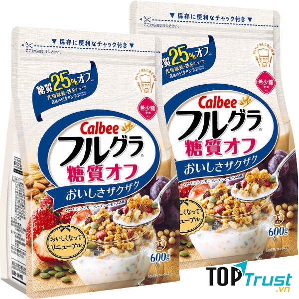 Ngũ cốc Calbee Furugura giảm 25% carbohydrate