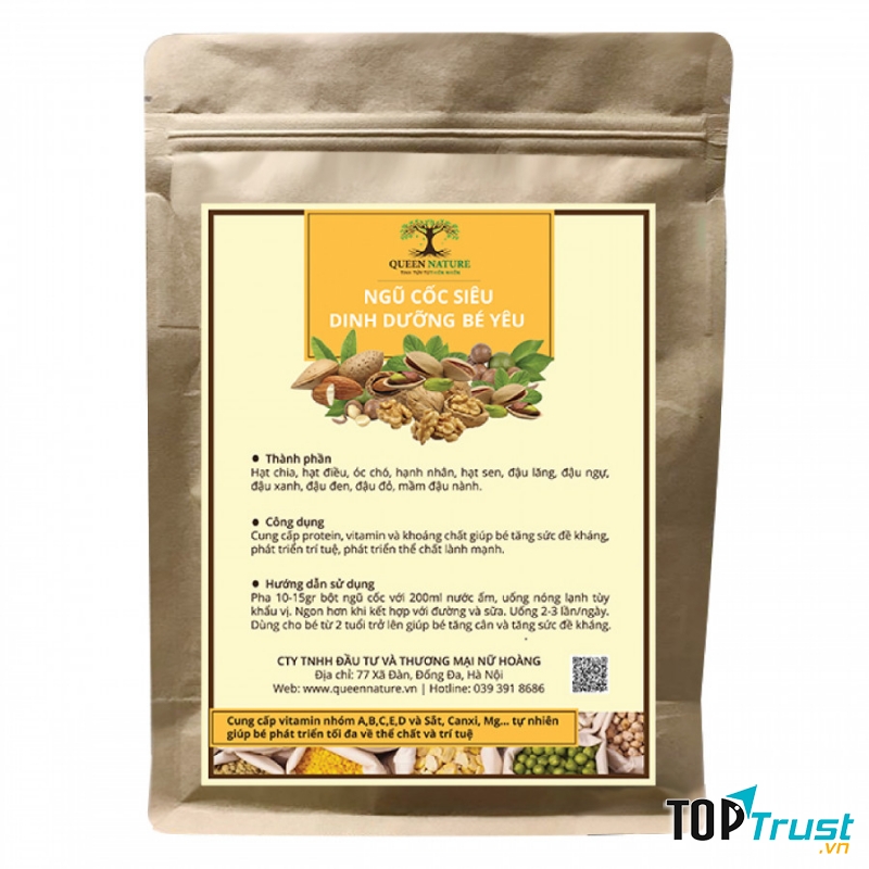 Ngũ cốc trẻ em Queen Nature