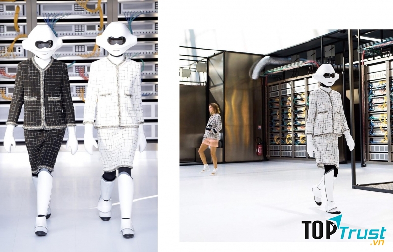 Người mẫu robot trên sàn diễn của Chanel