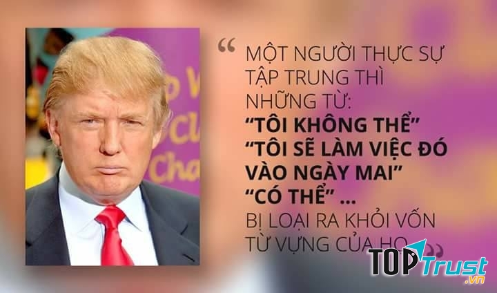 Người Thành công không sử dụng ngôn từ tiêu cực