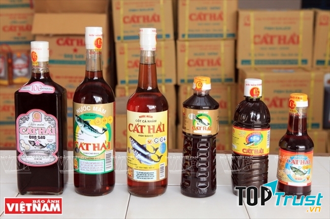 Nhận biết nước mắm Cát Hải qua bao bì