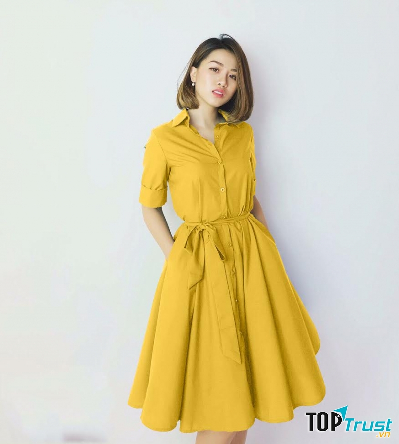 Bạn sẽ rạng rỡ hơn trong chiếc váy với màu vàng chanh