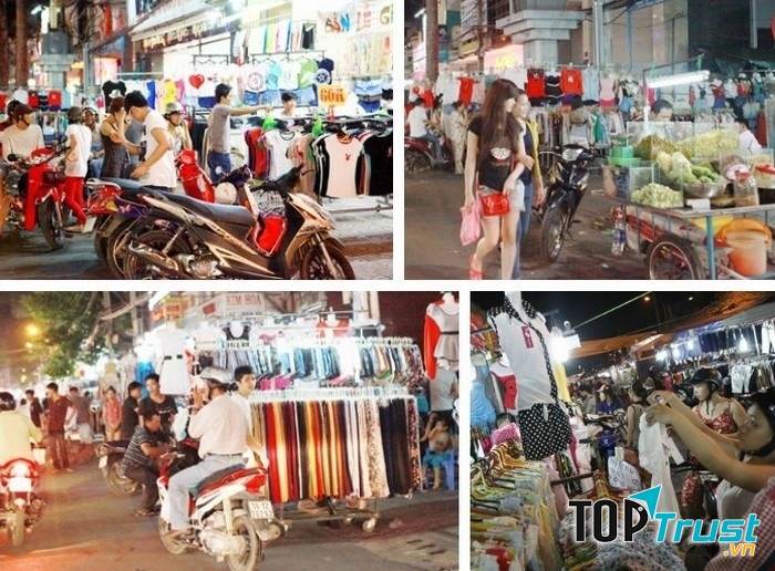 Người mua sắm tết đông đúc tại đây