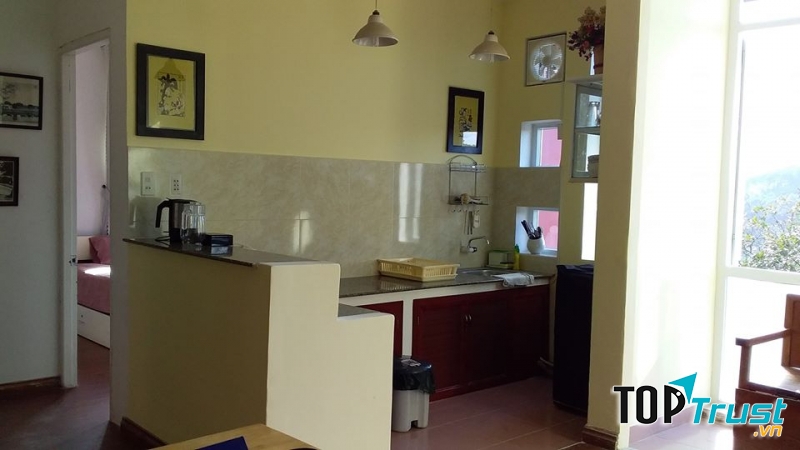 Không gian bếp tại Nhà của Gió