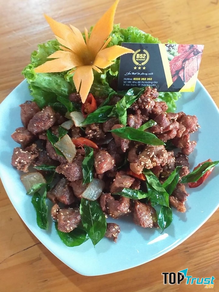 Nhà hàng B52 mang đến cho thực khách Thái nguyên những món ăn mang hương vị đặc trưng