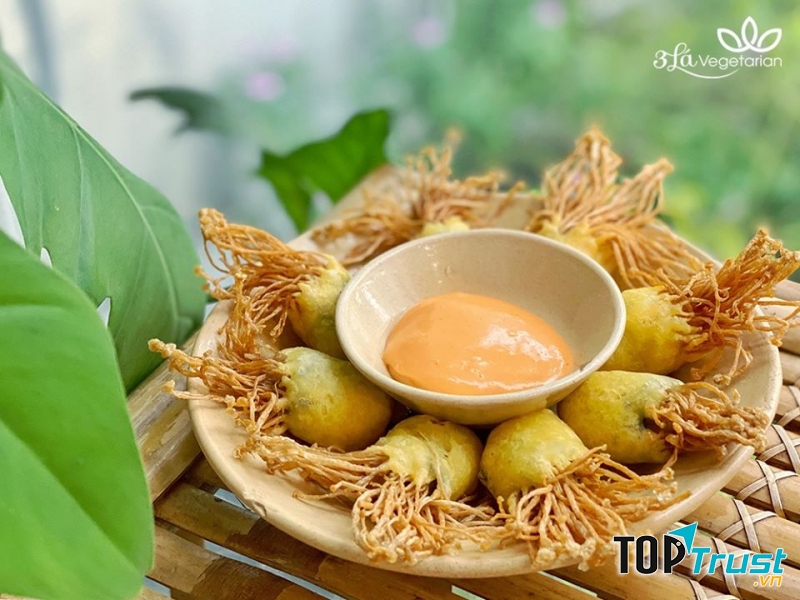 Nấm kim châm chiên giòn
