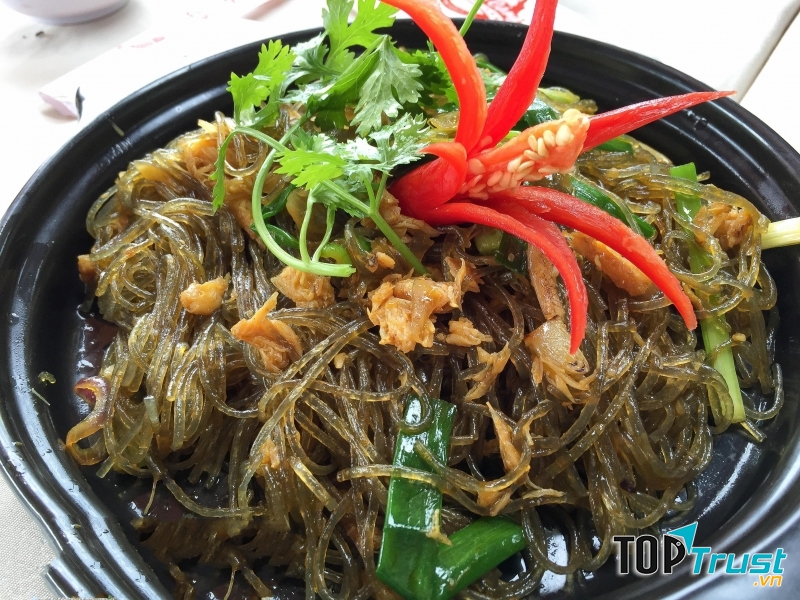 Món miến xào cua thơm nức
