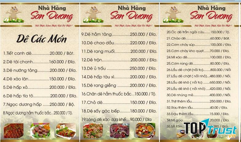 Nhà Hàng Đặc Sản Dê Núi Sơn Dương