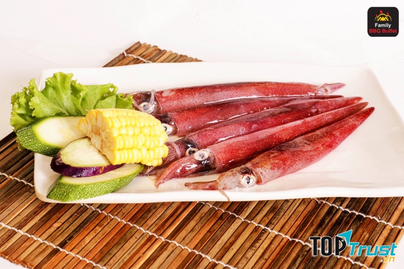 Hải sản tại nhà hàng Family BBQ Buffet