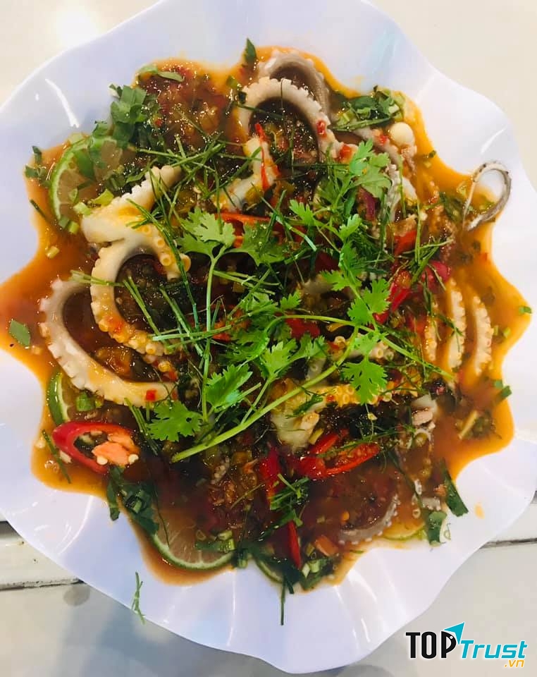 Bạch tuộc sốt Wasabi