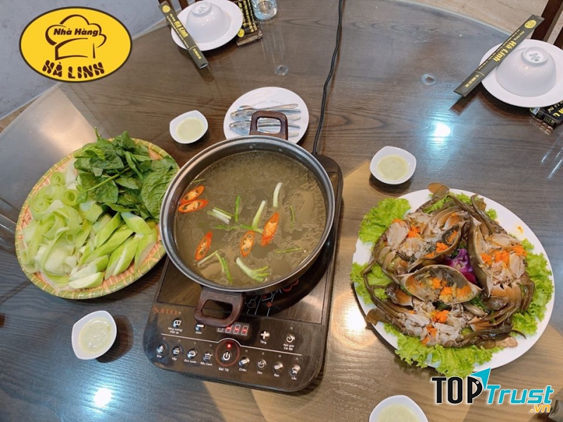 Lẩu cua bầu tại nhà hàng Hà Linh