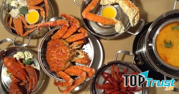 Đồ ăn tại nhà hàng Hải Sản Biển Đảo rất được lòng thực khách