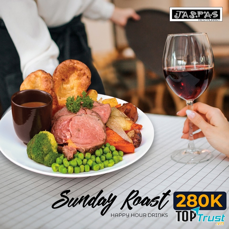 Nhà hàng Jaspas - Hanoi Tower là lựa chọn được ưu tiên hàng đầu với những ai ghiền các món tây âu sang chảnh.