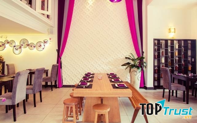 Không gian tinh tế, lịch sự ở nhà hàng