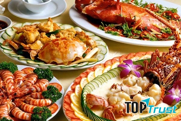 Thực đơn phong phú của nhà hàng