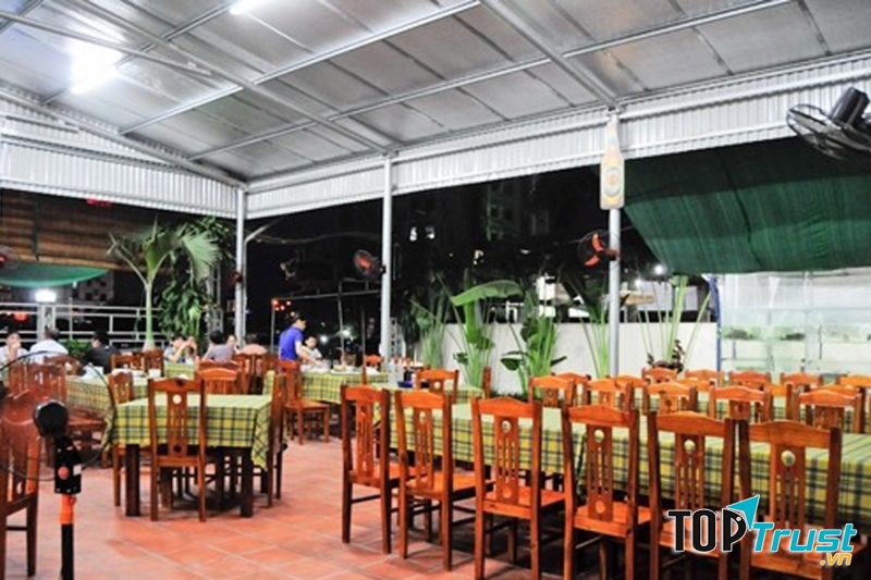 Không gian xanh tạo cảm giác cho thực khách hòa mình vào thiên nhiên