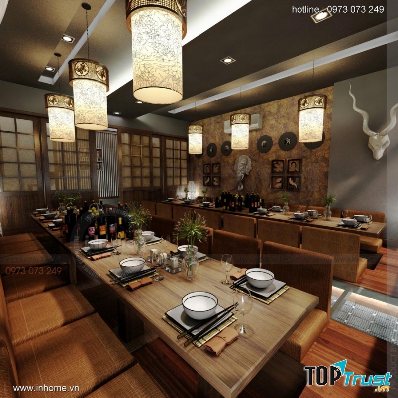 Không gian yên tĩnh thích hợp cho việc ăn uống