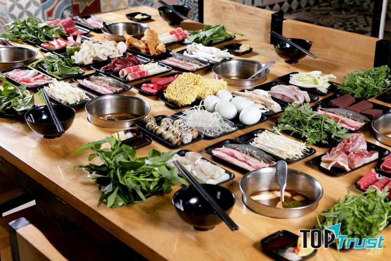 Set buffet lẩu tại quán