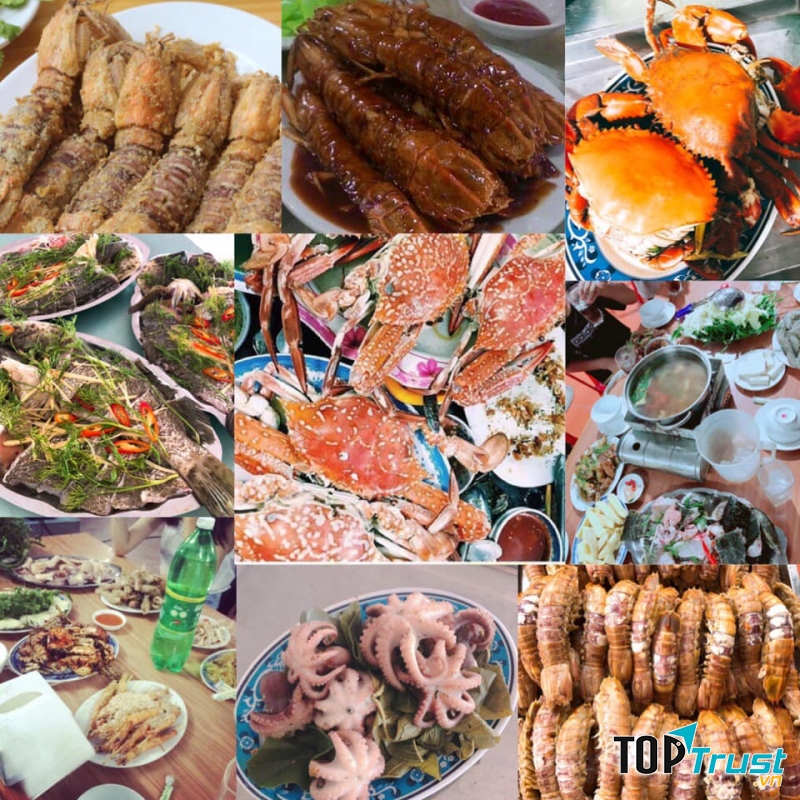 Các món ăn thơm ngon tại nhà hàng Vườn Thông