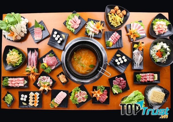 Các món ăn tại Yaki BBQ đều được chế biến từ những nguyên liệu tươi ngon