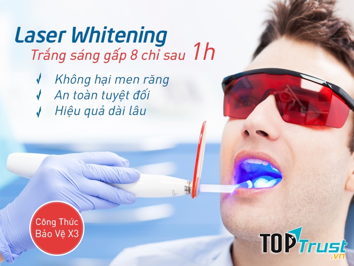 Nha khoa nano áp dụng quy trình tẩy trắng răng hiện đại nhất, trang thiết bị nhập khẩu từ mỹ với thuốc tẩy trắng chính hãng cho độ an toàn tuyệt đối không ảnh hưởng tới răng và không ê buốt trong quá trình tẩy trắng.