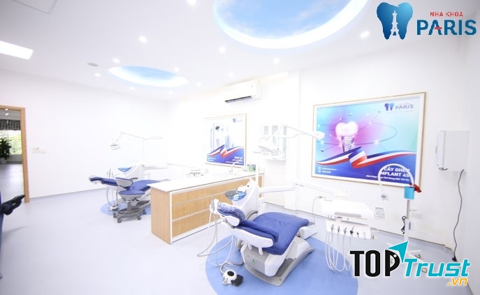 Phòng khám với trang thiết bị hiện đại của nha khoa Paris