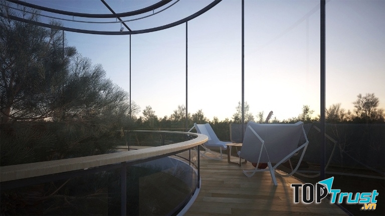 Đón bình minh trên tầng thượng