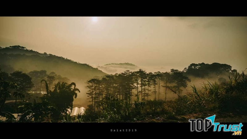 View núi rừng của Nhà Ngoại Ô