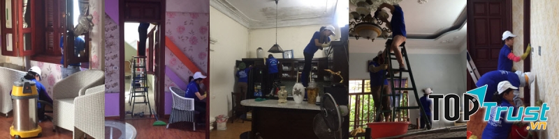 Dịch vụ tổng vệ sinh của Nhà sạch 24H