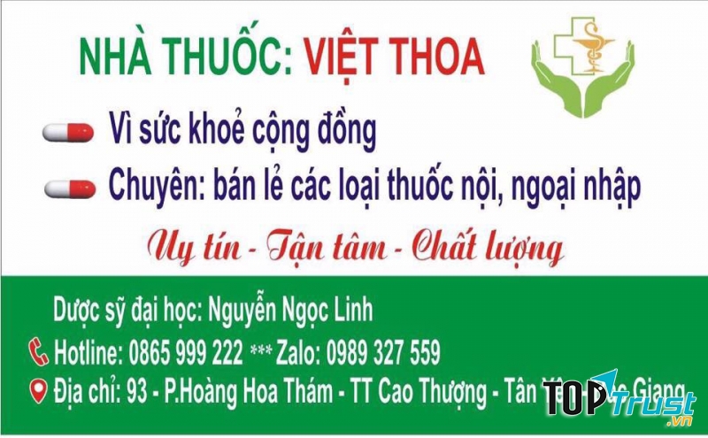 Nhà Thuốc Việt Thoa