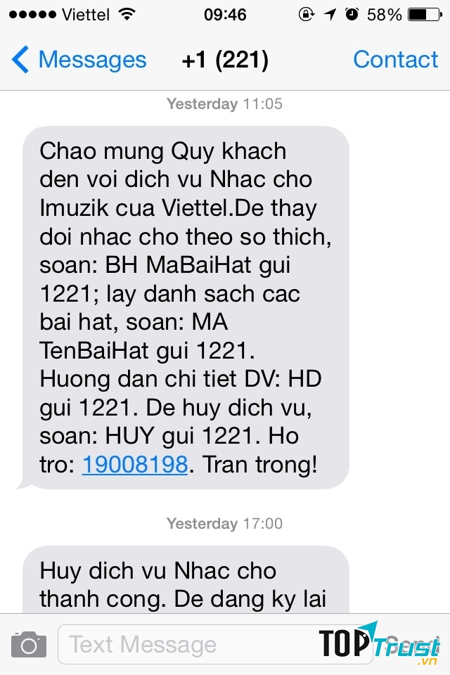 Dịch vụ Imuzik nhạc chờ của Viettel