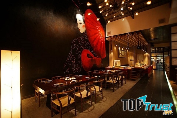 Không gian ấn tượng tại Nhân sushi