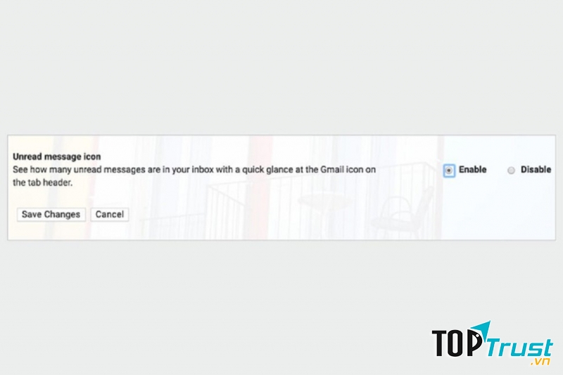 Nhận thông báo cho các email chưa đọc