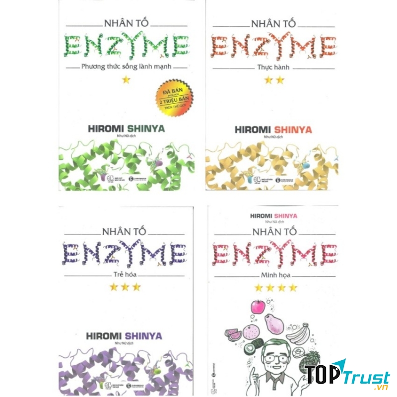 Trọn bộ 4 cuốn sách '' Nhân tố enzyme