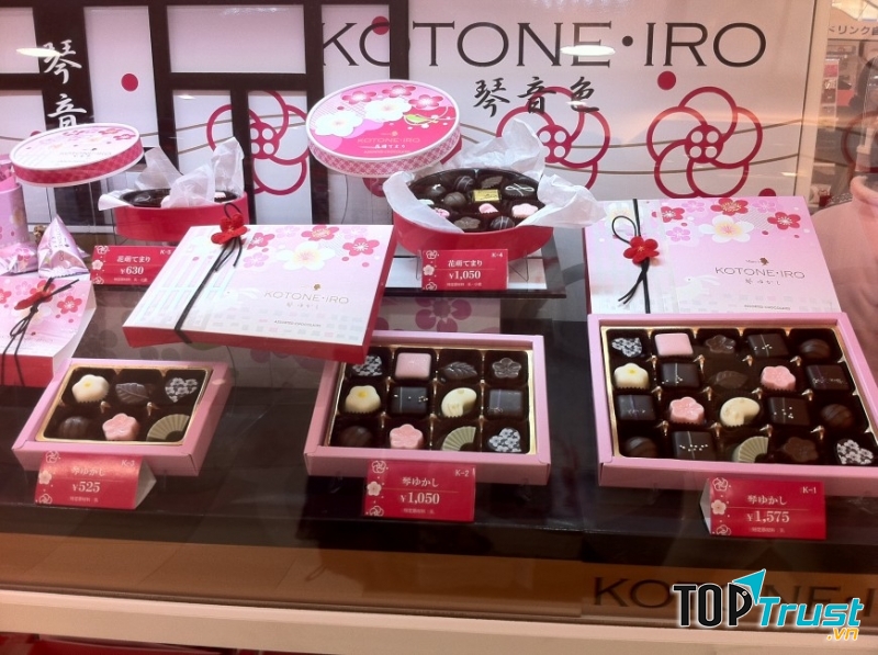 Socola ngày Valentine ở Nhật rất đa dạng và có ý nghĩa khác nhau tùy theo từng đối tượng được nhận.
