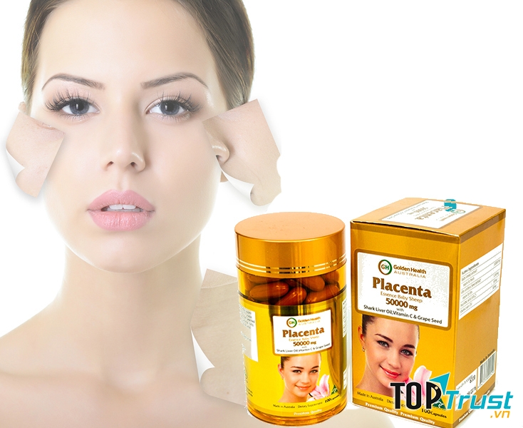 ﻿Nhau Thai Cừu Golden Health (50000mg x 100 Viên)