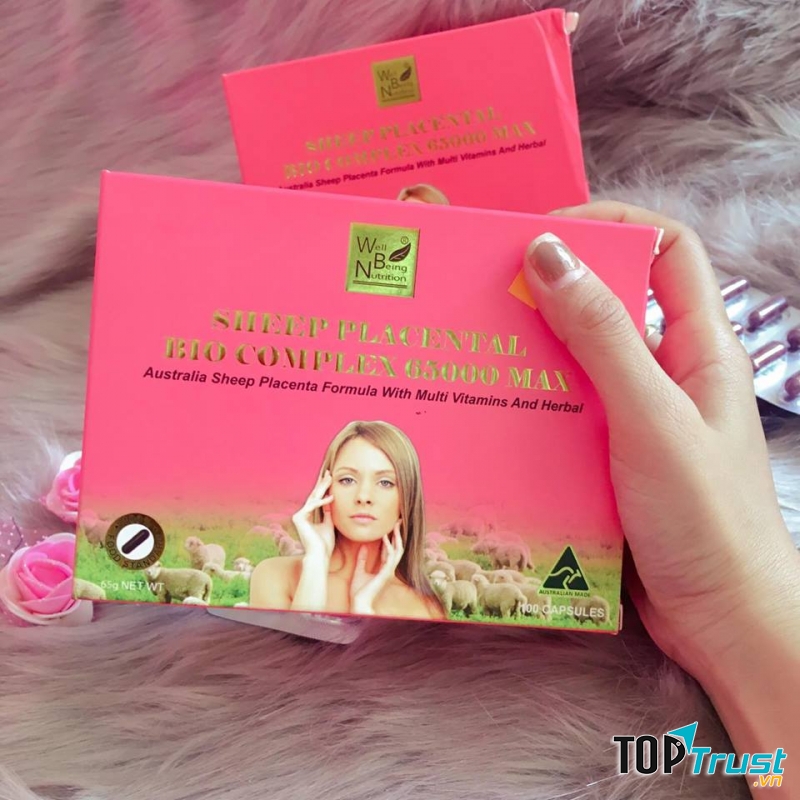 Maxi 65000mg Max Sheep Placental Bio Complex bổ sung nhiều dưỡng chất cho cơ thể khỏe mạnh, tăng cường chức năng của hệ miễn dịch.