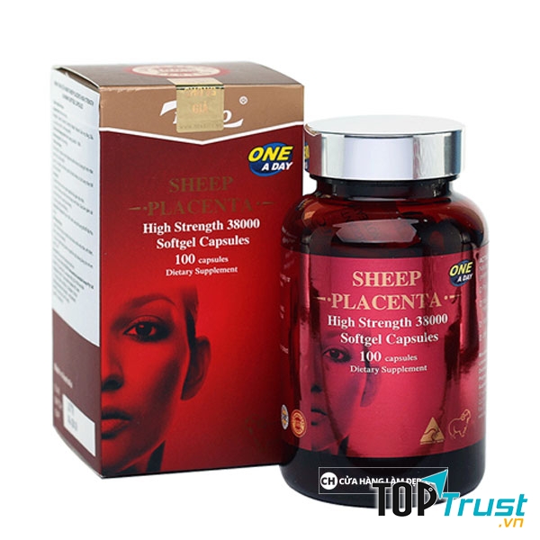 ﻿Nhau Thai Cừu Naro (38000mg X 100 Viên):