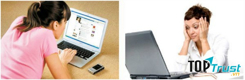 Nhìn vào màn hình quá lâu