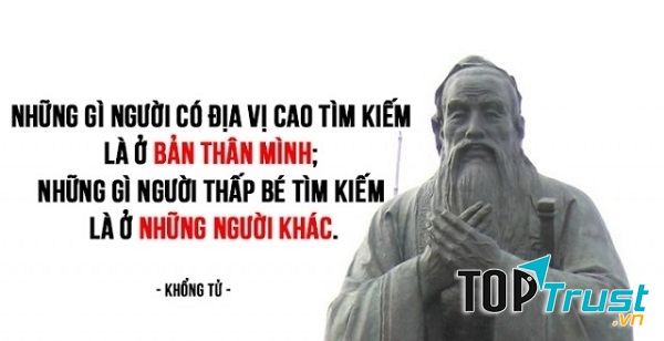 Những gì người có địa vị cao tìm kiếm là ở bản thân mình; những gì người thấp bé tìm kiếm là ở những người khác